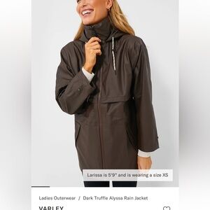 ISO VARLEY Alyssa jacket in truffle size xs or xxs.